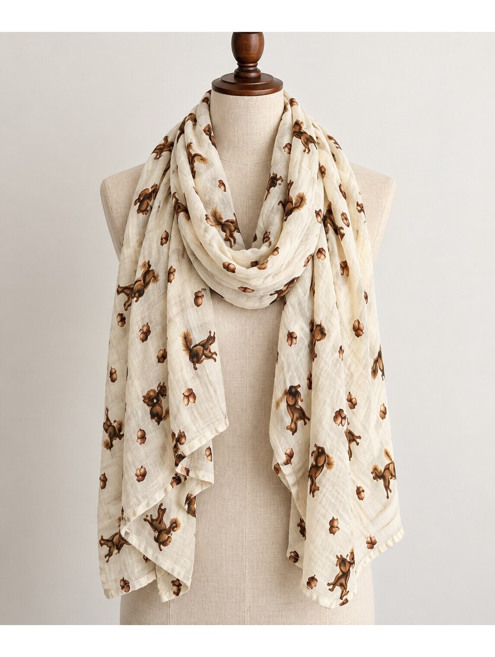 Squirrel scarf cute fall